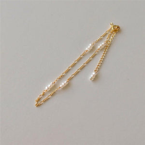 Gold Tiny Natural Pearls Bracelet And Anklet