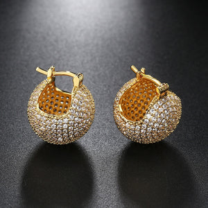 Zircon Ball Earrings