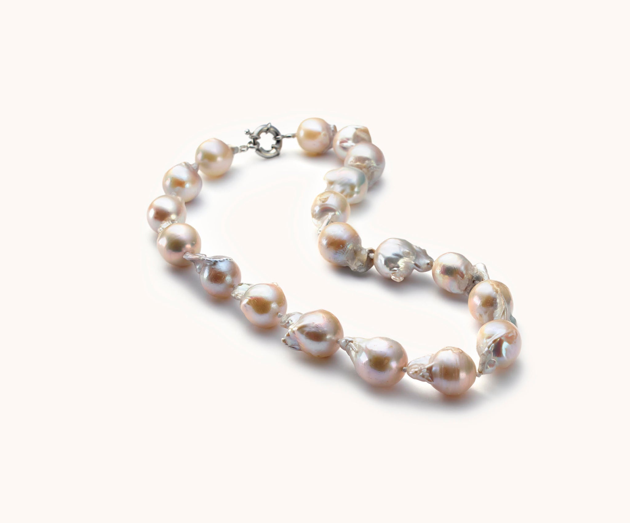 Freshwater Baroque Pearl Statement Necklace