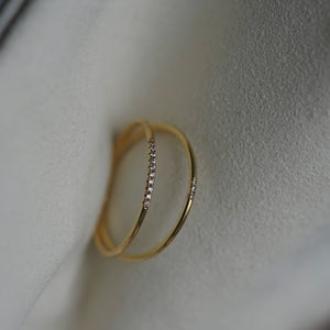 Delicate Gold Zircon Ring