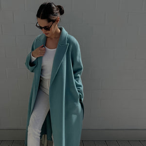 Classic Long Belted Cashmere Coat