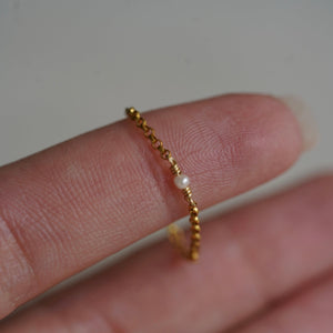 Mini Perlenkettenring