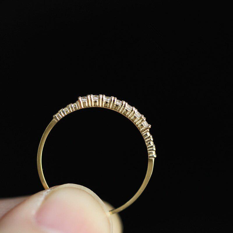 14 Karat Gold Zircon Ring