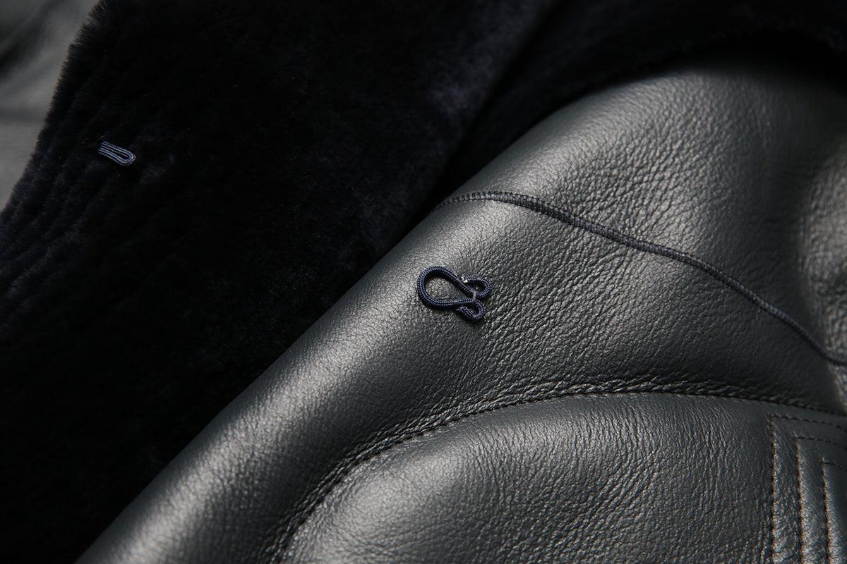 Merino Wool & Leather Shearling Jacket
