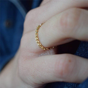 Goldkette Ring
