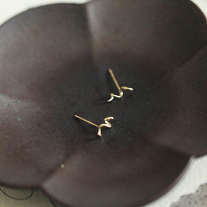 14 Karat Gold Mini Coil Earrings