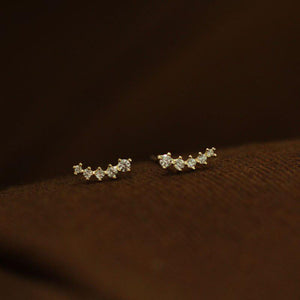 9 Karat Zircon Stud Earrings